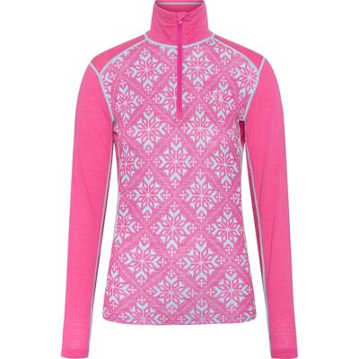 Kari Traa Women's Iselin Half Zip Bright Pink M Kari Traa Women's Iselin Half Zip Bright Pink M