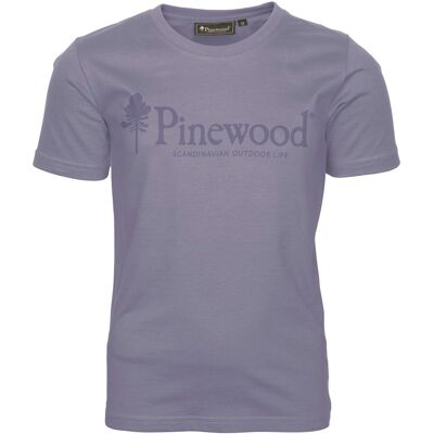 Pinewood Kids' Outdoor Life T-Shirt L.Lilac 140 Pinewood Kids' Outdoor Life T-Shirt L.Lilac 140