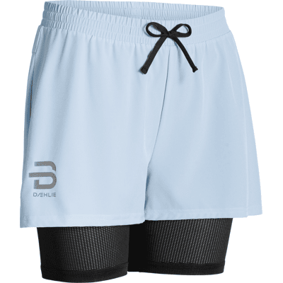 Dæhlie Women's Shorts Run 2-in-1 Blue Aura L Dæhlie Women's Shorts Run 2-in-1 Blue Aura L