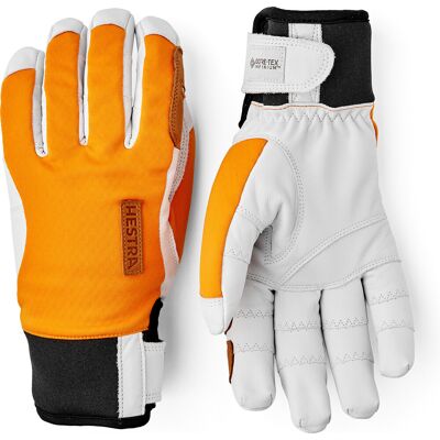 Hestra Ergo Grip Active Wool Terry - 5 Finger Orange/Off White 8 Hestra Ergo Grip Active Wool Terry - 5 Finger Orange/Off White 8