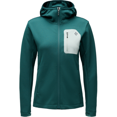 Black Diamond Women's Diverge Fz Hoody Deep Woods L Black Diamond Women's Diverge Fz Hoody Deep Woods L
