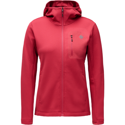 Black Diamond Women's Diverge Fz Hoody Mineral Red S Black Diamond Women's Diverge Fz Hoody Mineral Red S