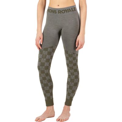 Mons Royale Women's Ascender Merino Seamless Legging Dried Sage/Dark Olive M Mons Royale Women's Ascender Merino Seamless Legging Dried Sage/Dark Olive M