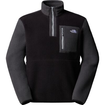 The North Face Men's Yumiori 1/4 Zip Fleece Jacket TNF Black/Asphalt Grey/Monument Grey Tnfblk/Asphltgry/Mnmntgry S The North Face Men's Yumiori 1/4 Zip Fleece Jacket TNF Black/Asphalt Grey/Monument Grey Tnfblk/Asphltgry/Mnmntgry S