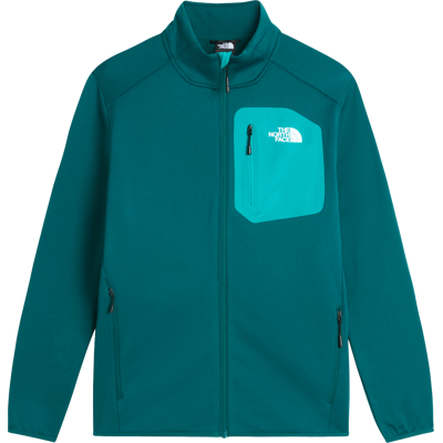 The North Face Men's Crest Full-Zip Fleece Pacific Teal/TNF Black XL The North Face Men's Crest Full-Zip Fleece Pacific Teal/TNF Black XL