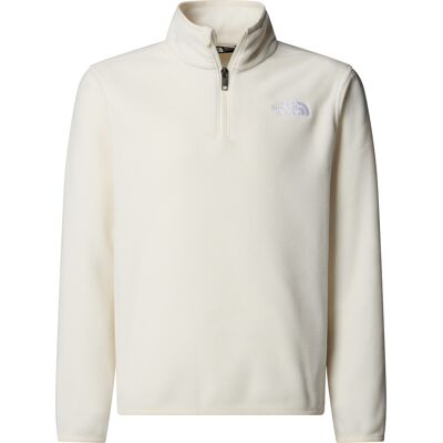 The North Face Teens' Glacier 1/4 Zip Pullover White Dune XS The North Face Teens' Glacier 1/4 Zip Pullover White Dune XS