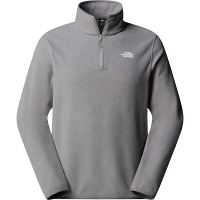 The North Face Men's Glacier Fleece 1/4 Zip Jacket TNF Mid Grey Heather S The North Face Men's Glacier Fleece 1/4 Zip Jacket TNF Mid Grey Heather S