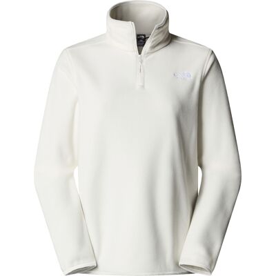 The North Face Women's Glacier Fleece 1/4 Zip Jacket White Dune M The North Face Women's Glacier Fleece 1/4 Zip Jacket White Dune M