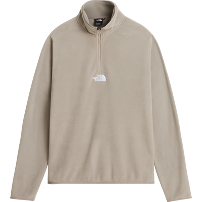 The North Face Men's Glacier 1/4 Zip Fleece - Embroidered Logo Stone Slab L The North Face Men's Glacier 1/4 Zip Fleece - Embroidered Logo Stone Slab L