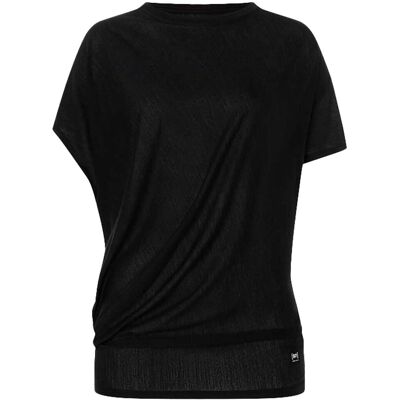 super.natural Women's Yoga Loose Tee Jet Black XS super.natural Women's Yoga Loose Tee Jet Black XS