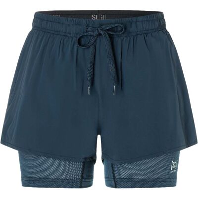 super.natural Women's Double Layer Shorts Blueberry XS super.natural Women's Double Layer Shorts Blueberry XS