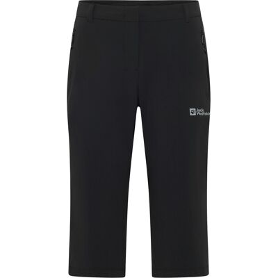 Jack Wolfskin Women's Hikeout 3/4 Pants Black 44 Regular Jack Wolfskin Women's Hikeout 3/4 Pants Black 44 Regular