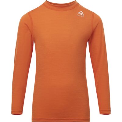 Aclima Kids' LightWool Crew Neck Orange Tiger 100 Aclima Kids' LightWool Crew Neck Orange Tiger 100