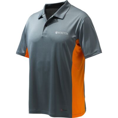 Beretta Unisex Flash Tech Polo Grey Castlerock S Beretta Unisex Flash Tech Polo Grey Castlerock S