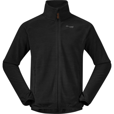 Bergans Men's Hareid Fleece Jacket Nohood Black S Bergans Men's Hareid Fleece Jacket Nohood Black S