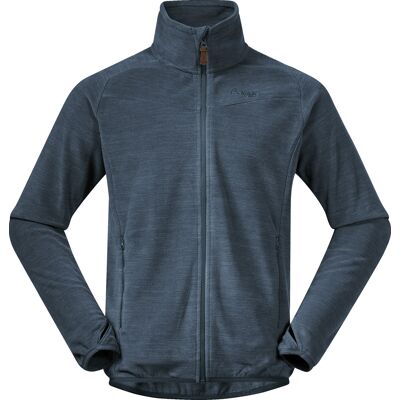 Bergans Men's Hareid Fleece Jacket Nohood Orion Blue S Bergans Men's Hareid Fleece Jacket Nohood Orion Blue S