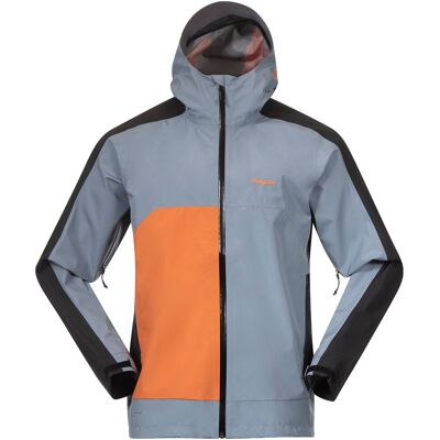 Bergans Men's Vaagaa Light 3L Shell Jacket Husky Blue/Black/Faded Orange XXL Bergans Men's Vaagaa Light 3L Shell Jacket Husky Blue/Black/Faded Orange XXL