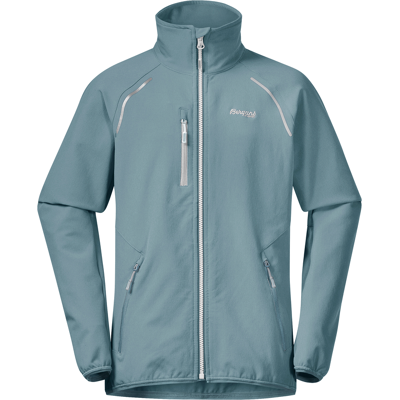 Bergans Kids' Sjoa Light Softshell Jacket Smoke Blue 128 Bergans Kids' Sjoa Light Softshell Jacket Smoke Blue 128