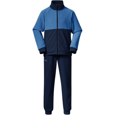 Bergans Kids' Smådøl V5 Longzip Set Navy Blue/Riviera Blue 80 Bergans Kids' Smådøl V5 Longzip Set Navy Blue/Riviera Blue 80