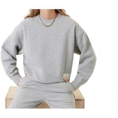 Björn Borg Women's Centre Crew Light Grey Melange XS Björn Borg Women's Centre Crew Light Grey Melange XS