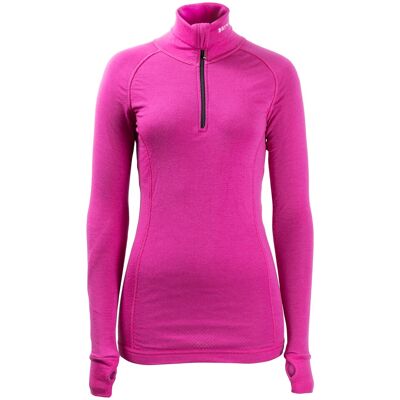 Brynje Women's Arctic Zip Polo Cerise XS Brynje Women's Arctic Zip Polo Cerise XS