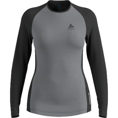 Odlo Women's Performance Wool 150 Base Layer Grey Melange - Dark Grey Melange XL Odlo Women's Performance Wool 150 Base Layer Grey Melange - Dark Grey Melange XL