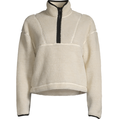 Casall Women's Pile Half Zip Off White L Casall Women's Pile Half Zip Off White L