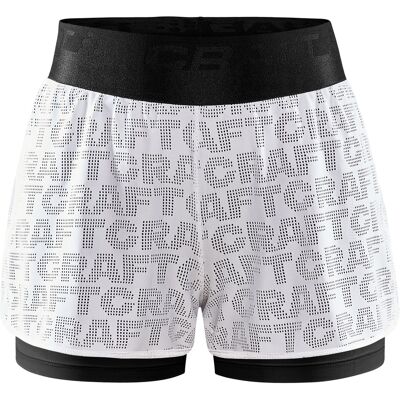 craft Women's Core Charge Logo Shorts Black/White XS craft Women's Core Charge Logo Shorts Black/White XS