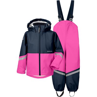 Didriksons Kids' Waterman C Set Plastic Pink 130 Didriksons Kids' Waterman C Set Plastic Pink 130
