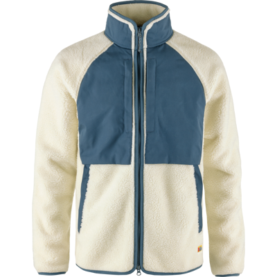 Fjällräven Men's Vardag Pile Jacket Chalk White-Indigo Blue L Fjällräven Men's Vardag Pile Jacket Chalk White-Indigo Blue L