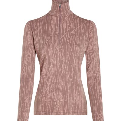 Icebreaker Women's Merino 260 Tech Vertex Long Sleeve Half Zip Delta Lines AOP Summit/Blush S Icebreaker Women's Merino 260 Tech Vertex Long Sleeve Half Zip Delta Lines AOP Summit/Blush S