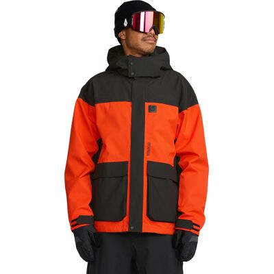 Volcom Men's Kleveland Jacket Orange Shock L Volcom Men's Kleveland Jacket Orange Shock L