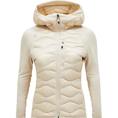 Peak Performance Women's Helium Down Hybrid Hood Sand Fog XL Peak Performance Women's Helium Down Hybrid Hood Sand Fog XL