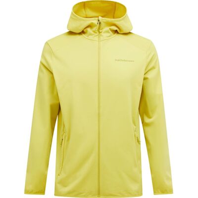 Peak Performance Men's Light Zip Hood Canary Lime XL Peak Performance Men's Light Zip Hood Canary Lime XL