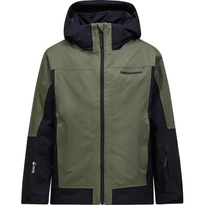 Peak Performance Junior Rider Tech Insulated Jacket Pine Needle/black/ 140 Peak Performance Junior Rider Tech Insulated Jacket Pine Needle/black/ 140