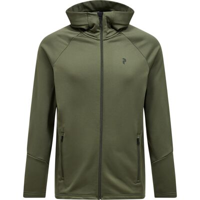 Peak Performance Men's Rider Essentials Zip Hood Pine Needle/Pine Needle L Peak Performance Men's Rider Essentials Zip Hood Pine Needle/Pine Needle L