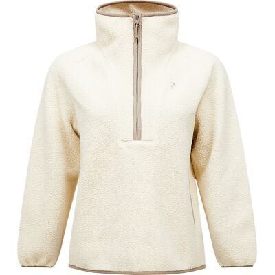 Peak Performance Women's Naturerush Pile Half Zip Sand Fog L Peak Performance Women's Naturerush Pile Half Zip Sand Fog L