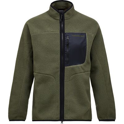 Peak Performance Men's Naturerush Pile Zip Jacket Pine Needle XXL Peak Performance Men's Naturerush Pile Zip Jacket Pine Needle XXL