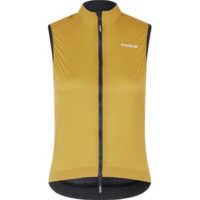 Women's GripGrab PACR Windproof Lightweight Vest Mustard Yellow S Women's GripGrab PACR Windproof Lightweight Vest Mustard Yellow S