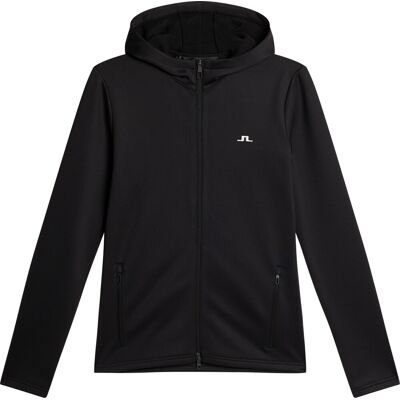 J.Lindeberg Women's Aerialle Zip Hood Black M J.Lindeberg Women's Aerialle Zip Hood Black M