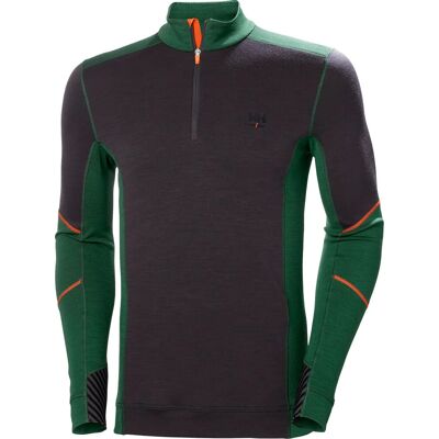 Helly Hansen Men's Halfzip Shirt Lifa Merino Green/Ebony XXXL Helly Hansen Men's Halfzip Shirt Lifa Merino Green/Ebony XXXL