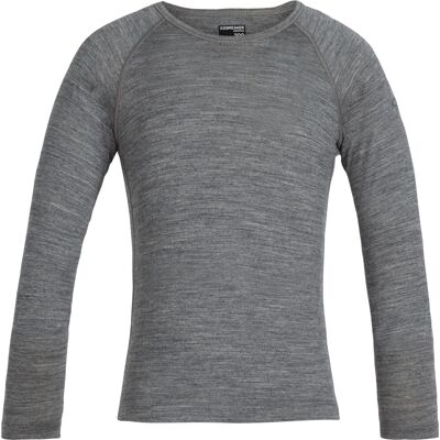 Icebreaker Kids' 200 Oasis Longsleeve Crewe Gritstone Heather Gritstone HTHR 14 Icebreaker Kids' 200 Oasis Longsleeve Crewe Gritstone Heather Gritstone HTHR 14