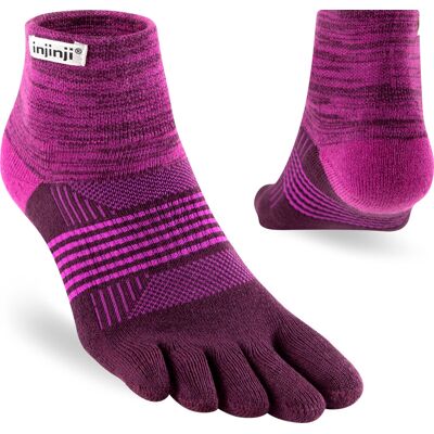 Injinji Trail Midweight Mini-Crew Kvinnor Lila Strumpor Injinji Trail Midweight Mini-Crew Kvinnor Lila Strumpor