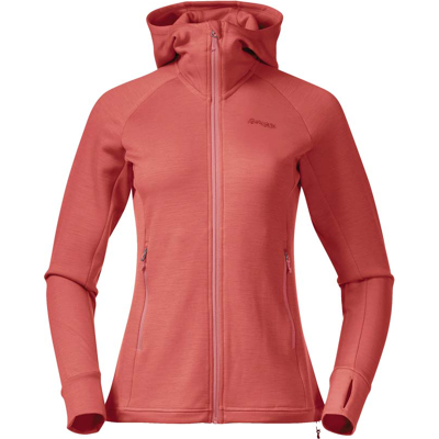 Bergans Women's Ulstein Wool Hood Jacket Rusty Dust XS Bergans Women's Ulstein Wool Hood Jacket Rusty Dust XS