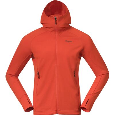 Bergans - Rabot Merino Tech - Lava - XL - Midlayer Hoodie Bergans - Rabot Merino Tech - Lava - XL - Midlayer Hoodie