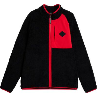 J.Lindeberg Men's Zeke Pile Mid Layer Black L J.Lindeberg Men's Zeke Pile Mid Layer Black L
