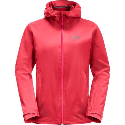 Jack Wolfskin Pack & Go Shell Tulip Red - Regnjacka Jack Wolfskin Pack & Go Shell Tulip Red - Regnjacka