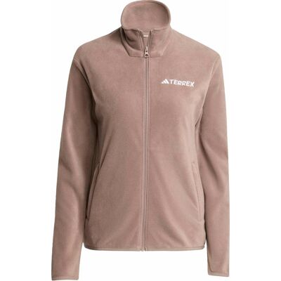 Adidas Women's Multi Essentials Full-Zip Fleece Jacket Trace Brown S Adidas Women's Multi Essentials Full-Zip Fleece Jacket Trace Brown S
