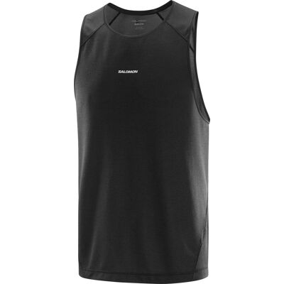 Salomon Men's Shkout Core Tank Deep Black L Salomon Men's Shkout Core Tank Deep Black L