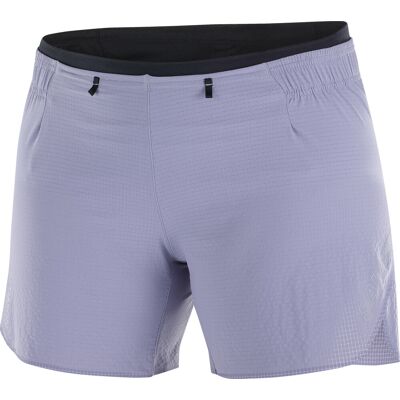 Salomon Women's Sense Aero 5'' Shorts Blue Granite/Clear L Salomon Women's Sense Aero 5'' Shorts Blue Granite/Clear L